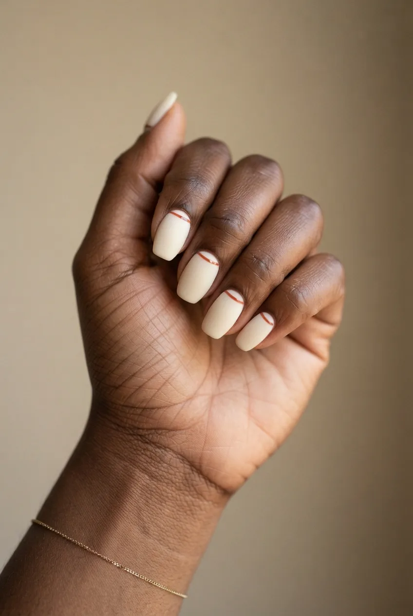 vanilla coffin velvet back to school nail art