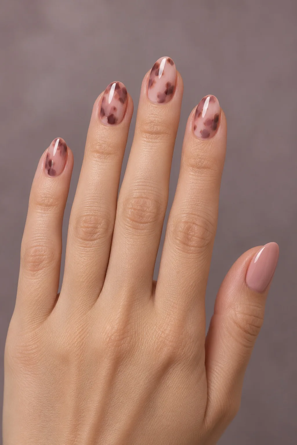 Blush Pink Tortoiseshell — tortoiseshell nails