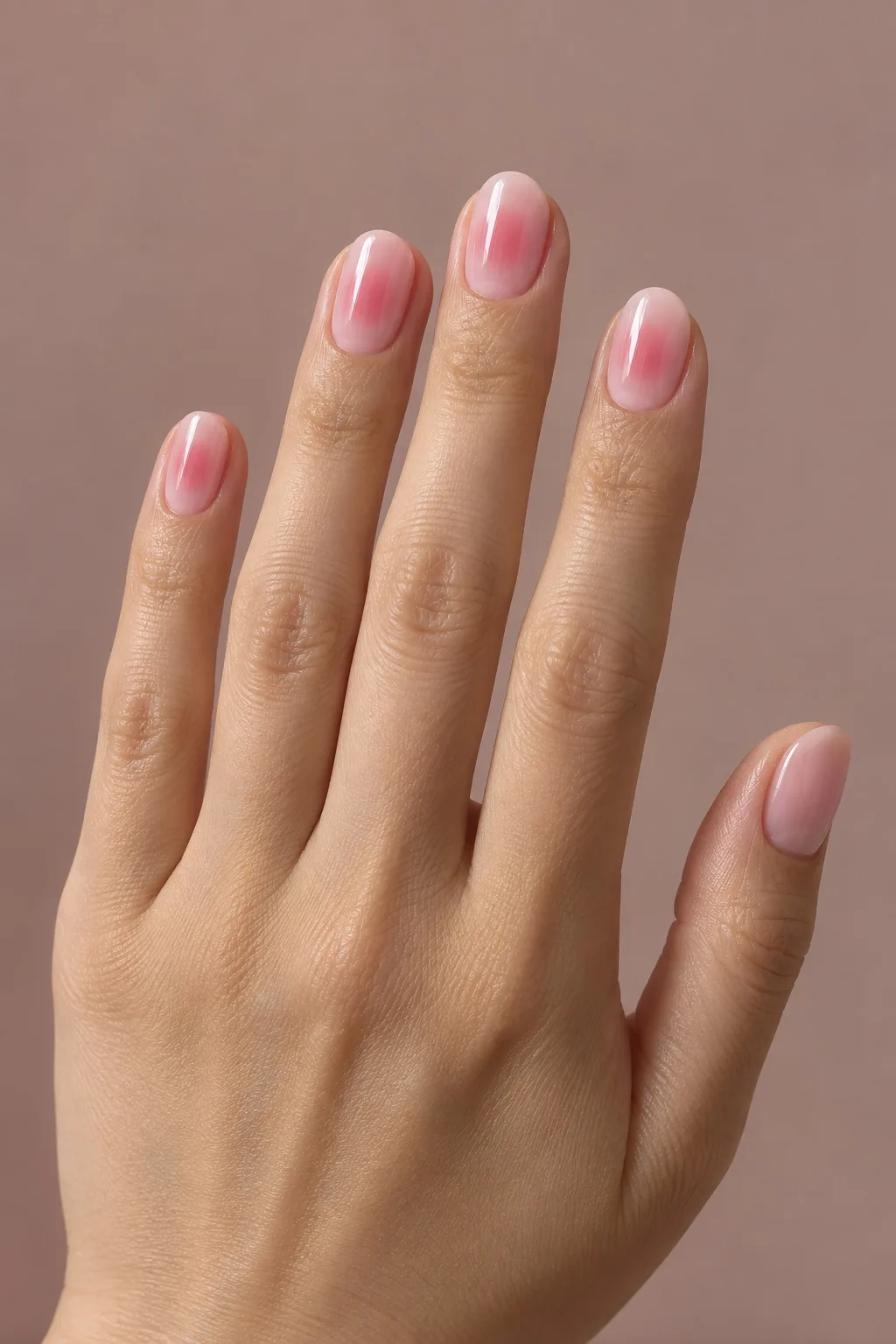 Blush Pink Aura Glow — hoco nails